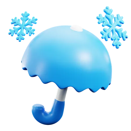 Guarda-chuva de neve  3D Icon