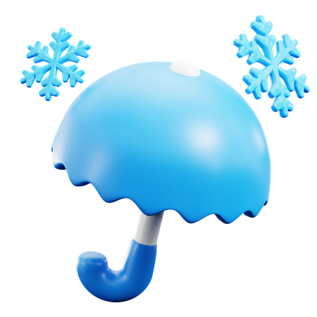 Guarda-chuva de neve  3D Icon