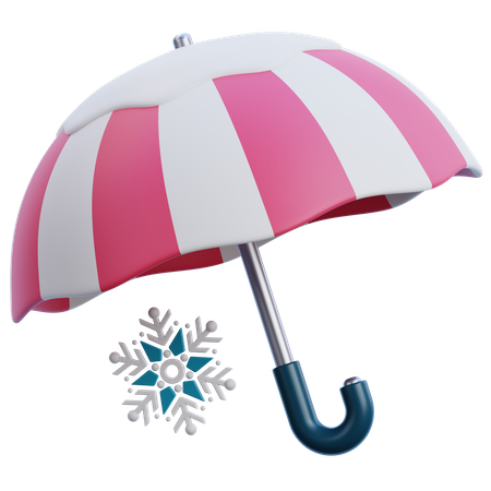 Guarda-chuva de neve  3D Icon