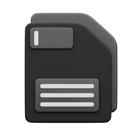 Guardar archivos  3D Icon