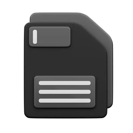 Guardar archivos  3D Icon