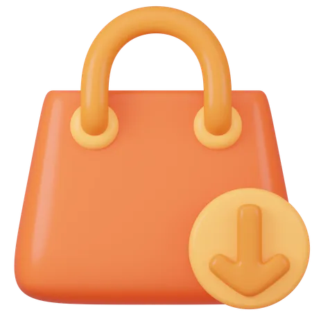 Guardar bolsa  3D Icon