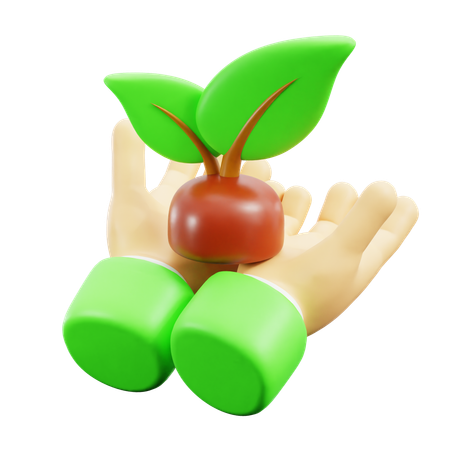 Salvar plantas  3D Icon