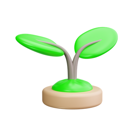 Salvar plantas  3D Icon