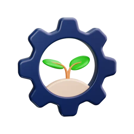 Salvar plantas  3D Icon