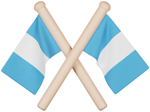 Guatemala-Flagge  3D Icon