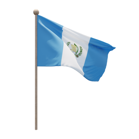 Guatemala Flagpole  3D Icon