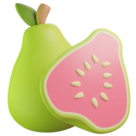 Guava 3 D Icon Illustration 3D Icon