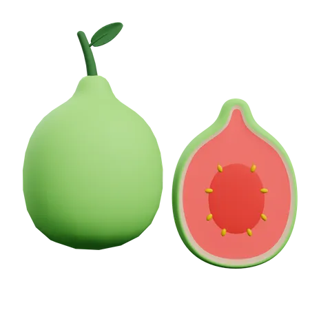 Guava  3D Illustration