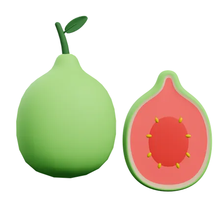Guava 3D Illustration