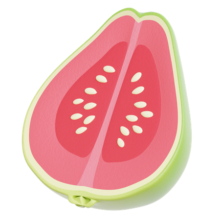 Guava Sliced  3D Icon