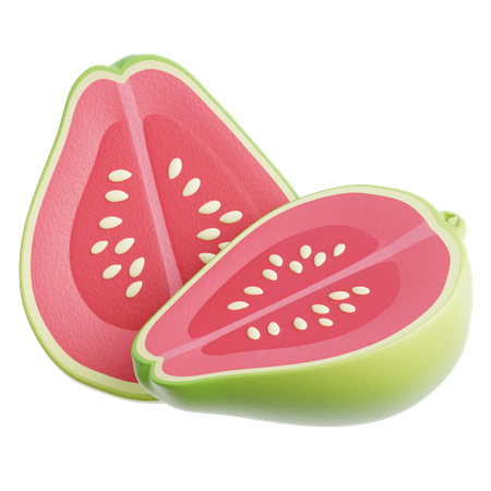 Guava Sliced  3D Icon