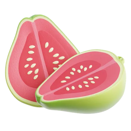 Guava Sliced  3D Icon
