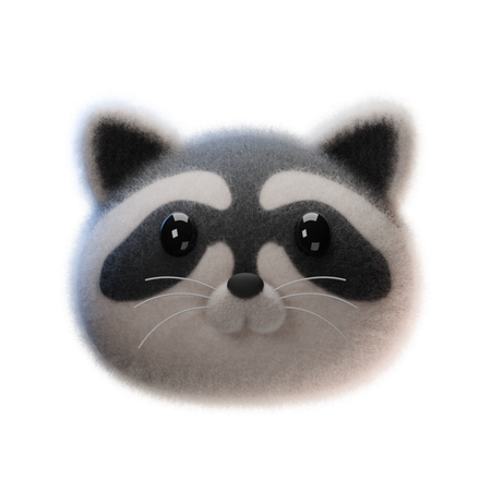 Guaxinim  3D Icon