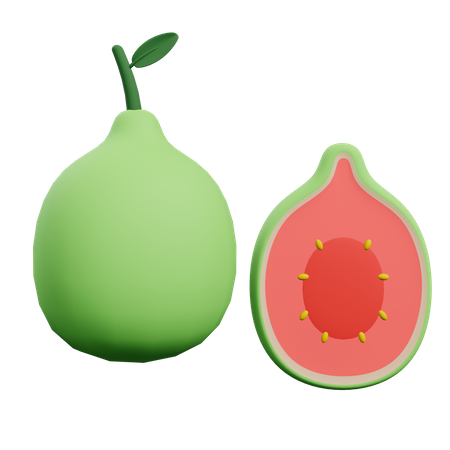 Guayaba  3D Illustration