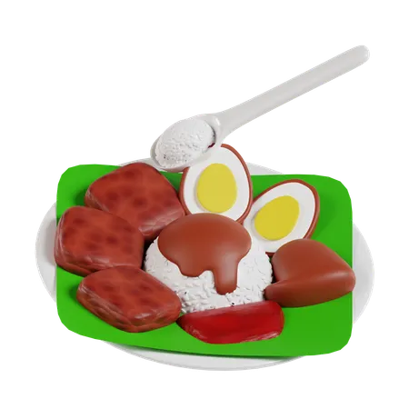 Gudeg  3D Icon