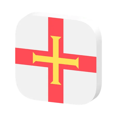 Guernsey Flag  3D Icon