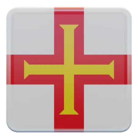 Guernsey Flag  3D Flag