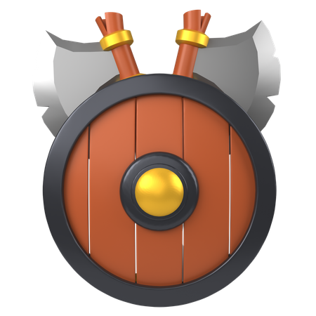 Bouclier de guerrier  3D Icon