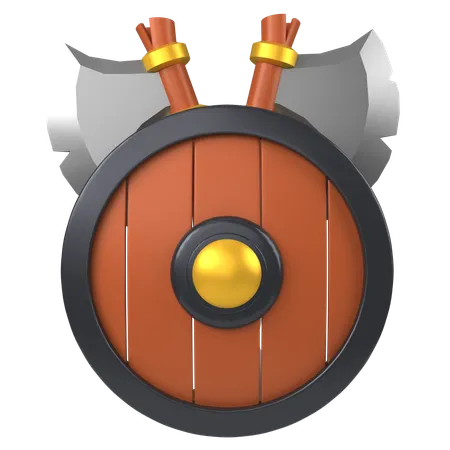 Bouclier de guerrier  3D Icon