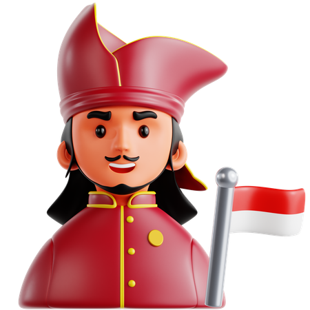 Roi guerrier  3D Icon