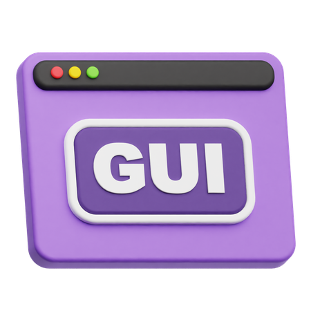 Gui Website  3D Icon
