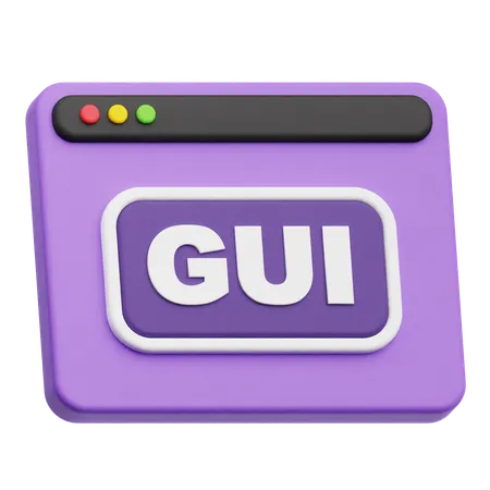 Gui Website  3D Icon