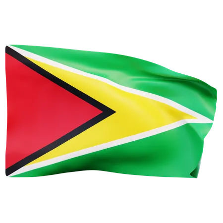 Bandeira da guiana  3D Icon