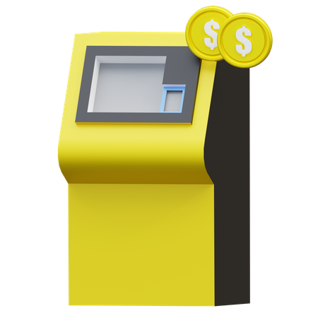 Guichet automatique  3D Icon