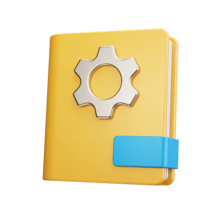 Guide Book  3D Icon