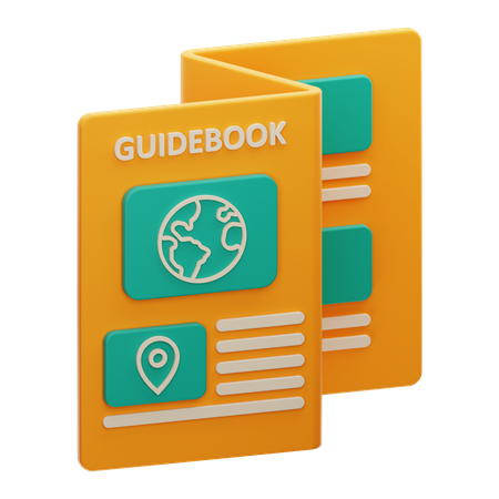 Guide touristique  3D Icon