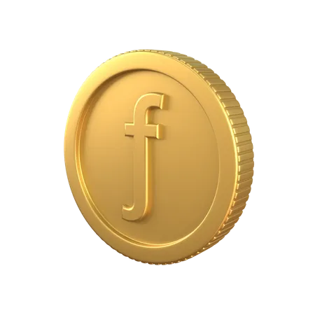 Guilder Gold Coin  3D Icon