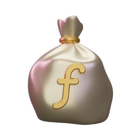 Guilder Money Sack  3D Icon
