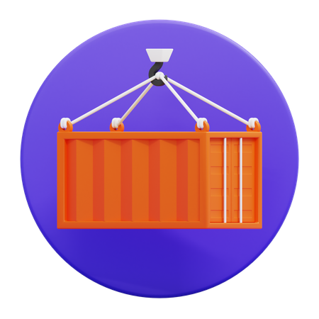 Guindaste de carga  3D Icon