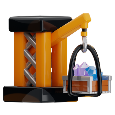 Guindaste de construção  3D Icon