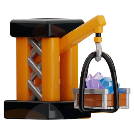 Guindaste de construção  3D Icon