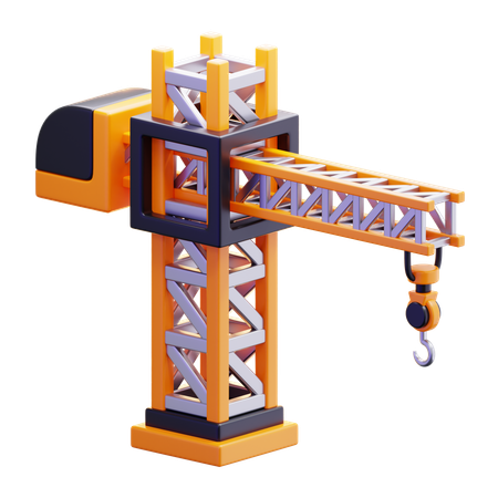 Guindaste de construção  3D Icon