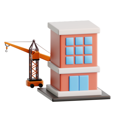 Guindaste de construção  3D Icon