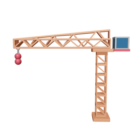 Guindaste industrial  3D Icon