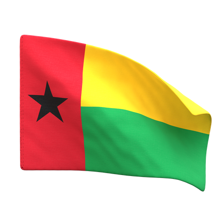 Guinea Bissau Flag  3D Icon