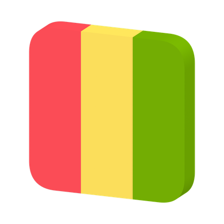 Guinea Flag  3D Icon