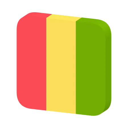 Guinea Flag  3D Icon