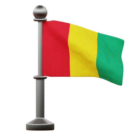 Guinea Flag  3D Icon