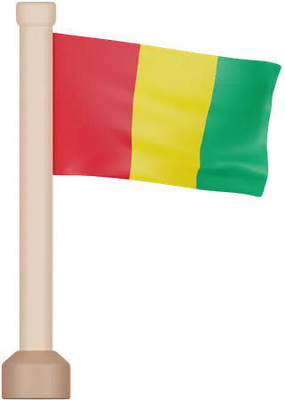 Guinea Flag  3D Icon