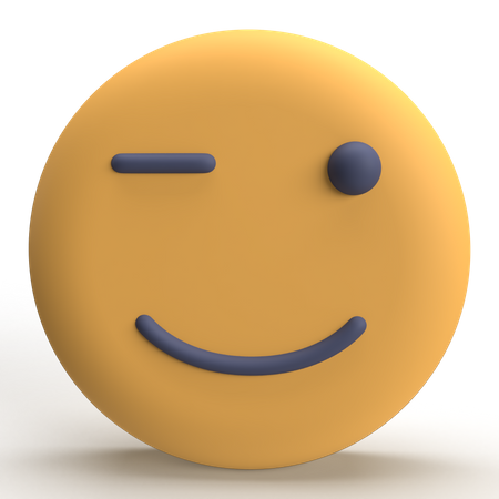 Guiño emoji  3D Icon