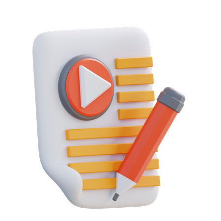 Guión  3D Icon