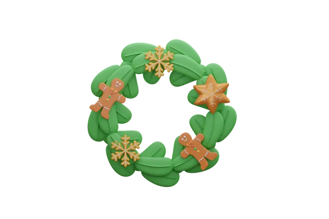 Guirlanda de natal  3D Icon