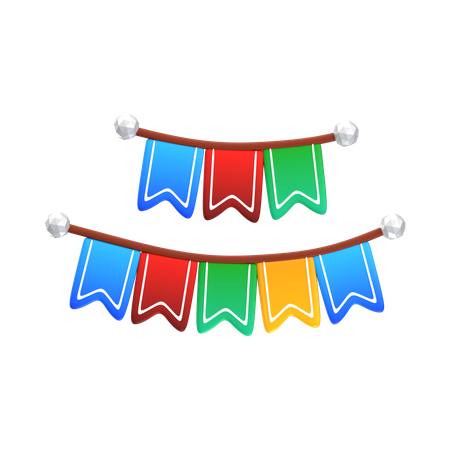Guirlanda decorativa  3D Icon