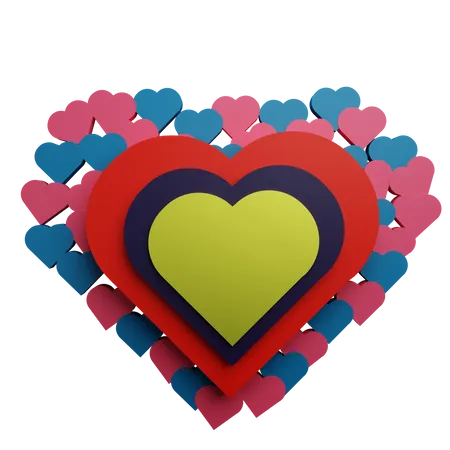 Guirlandas de amor  3D Sticker