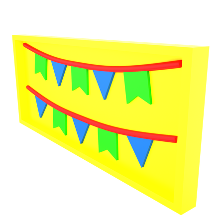 Guirlande de fête  3D Icon